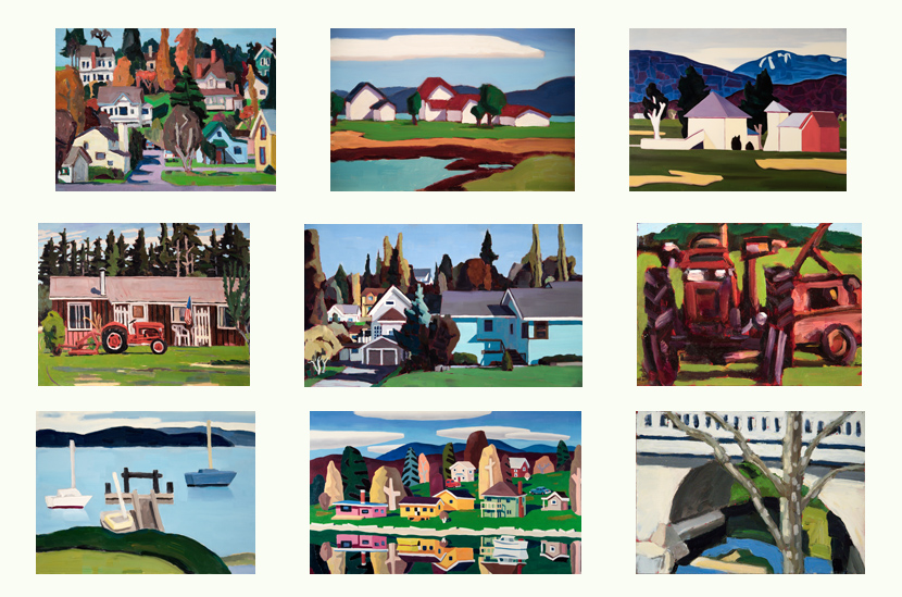 contact sheet of painting images